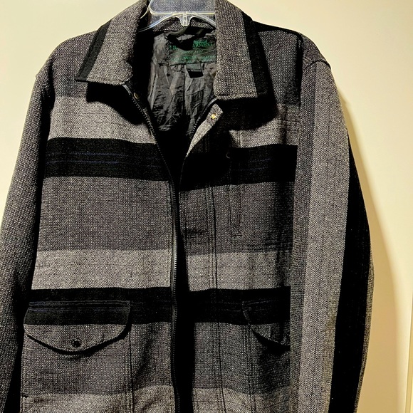 Filson Black Label Wool Striped Bomber - Picture 1 of 9
